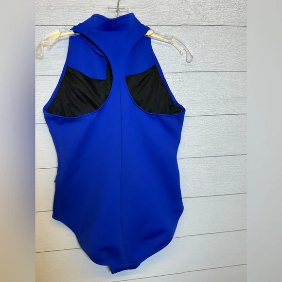 Magicsuit Royal Blue Zip-Front One-Piece Swimsuit Estimated size large - Picture 3 of 13